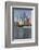 UAE, Abu Dhabi. Downtown waterfront skyscrapers.-Walter Bibikow-Framed Photographic Print