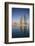 UAE, Abu Dhabi. Downtown waterfront skyscrapers.-Walter Bibikow-Framed Photographic Print