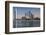 UAE, Abu Dhabi. Downtown waterfront skyscrapers.-Walter Bibikow-Framed Photographic Print