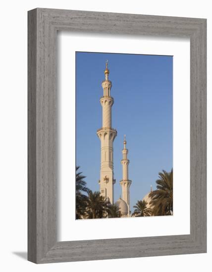 UAE, Abu Dhabi. Sheikh Zayed bin Sultan Mosque-Walter Bibikow-Framed Photographic Print