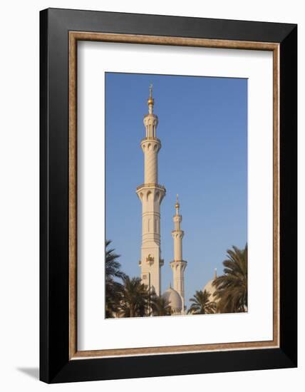 UAE, Abu Dhabi. Sheikh Zayed bin Sultan Mosque-Walter Bibikow-Framed Photographic Print