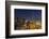 UAE, Downtown Dubai. Cityscape with Burj Khalifa at night.-Walter Bibikow-Framed Photographic Print