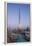 UAE, Downtown Dubai. Cityscape with Burj Khalifa.-Walter Bibikow-Framed Premier Image Canvas