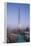 UAE, Downtown Dubai. Cityscape with Burj Khalifa.-Walter Bibikow-Framed Premier Image Canvas