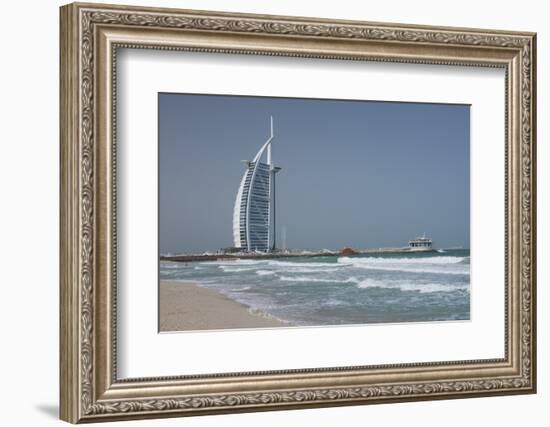 Uae, Dubai. Jumeirah District, Burj Al Arab Hotel-Cindy Miller Hopkins-Framed Photographic Print