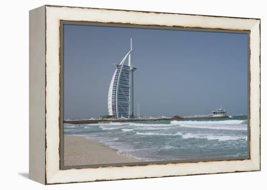 Uae, Dubai. Jumeirah District, Burj Al Arab Hotel-Cindy Miller Hopkins-Framed Premier Image Canvas