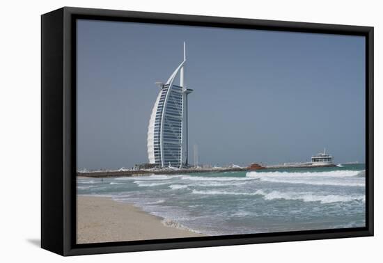 Uae, Dubai. Jumeirah District, Burj Al Arab Hotel-Cindy Miller Hopkins-Framed Premier Image Canvas