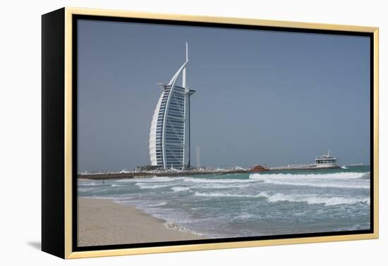 Uae, Dubai. Jumeirah District, Burj Al Arab Hotel-Cindy Miller Hopkins-Framed Premier Image Canvas