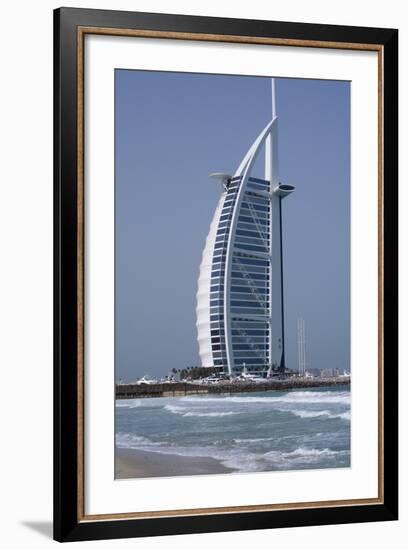 Uae, Dubai. Jumeirah District, Burj Al Arab Hotel-Cindy Miller Hopkins-Framed Photographic Print