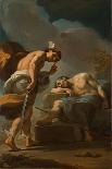 Mercury Lulling Argus to Sleep, c.1770-1775-Ubaldo Gandolfi-Framed Giclee Print