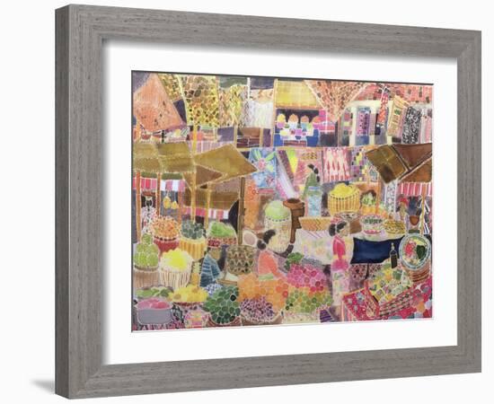 Ubud Market, Bali, 2002-Hilary Simon-Framed Giclee Print