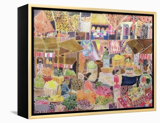 Ubud Market, Bali, 2002-Hilary Simon-Framed Premier Image Canvas