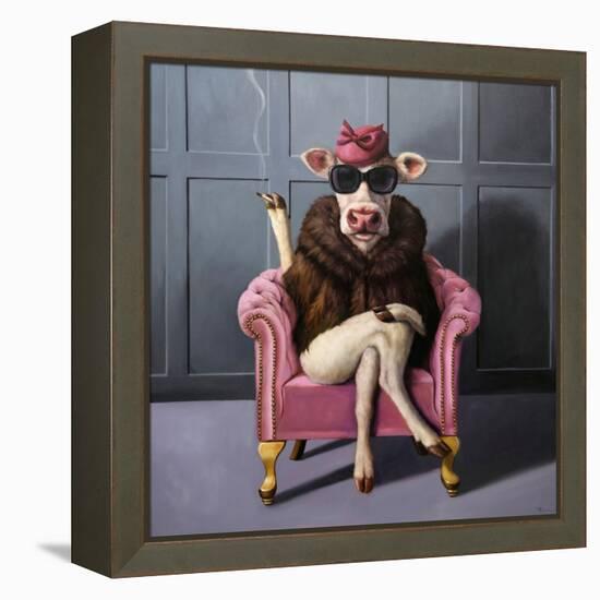 Udder In Law-Lucia Heffernan-Framed Stretched Canvas