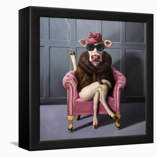 Udder In Law-Lucia Heffernan-Framed Stretched Canvas