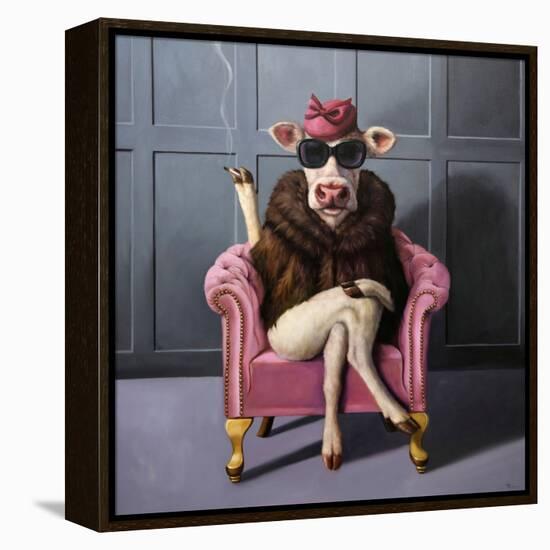 Udder In Law-Lucia Heffernan-Framed Stretched Canvas