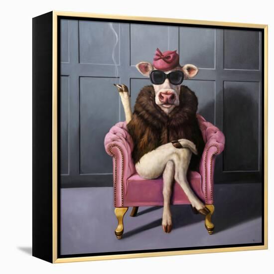 Udder In Law-Lucia Heffernan-Framed Stretched Canvas