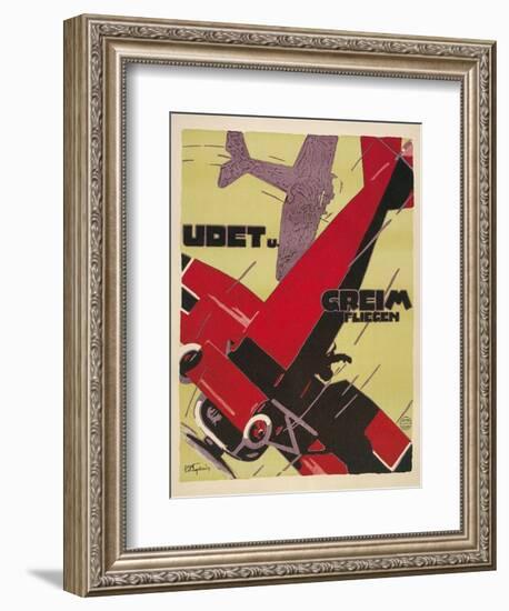 Udet and Greim Air Show Aviation Poster-null-Framed Giclee Print