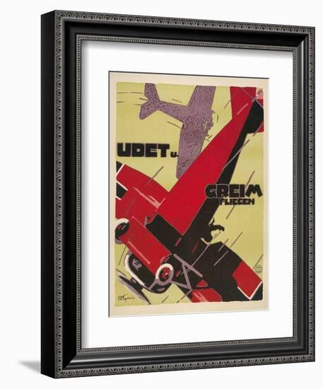 Udet and Greim Air Show Aviation Poster-null-Framed Giclee Print