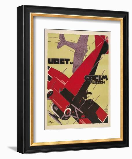 Udet and Greim Air Show Aviation Poster-null-Framed Giclee Print