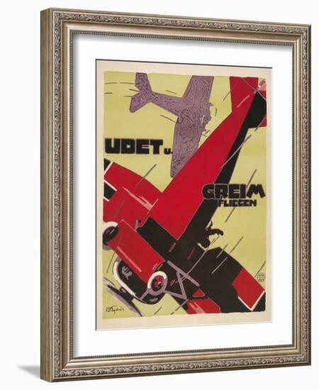 Udet and Greim Air Show Aviation Poster-null-Framed Giclee Print