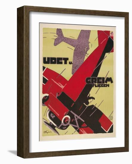 Udet and Greim Air Show Aviation Poster-null-Framed Giclee Print