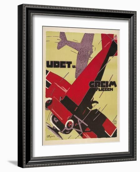 Udet and Greim Air Show Aviation Poster-null-Framed Giclee Print