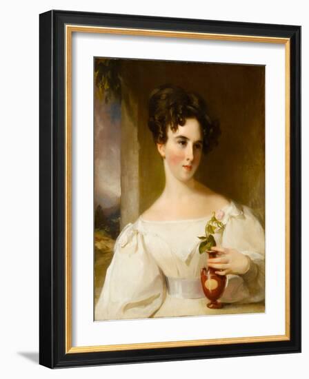 Udney Maria Blakeley (1815–1842), 1830 (Oil on Canvas)-Thomas Sully-Framed Giclee Print