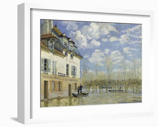 Ueberschwemmung in Port-Marly (Das Boot) 1876-Alfred Sisley-Framed Giclee Print