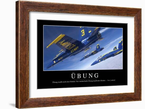 Übung: Motivationsposter Mit Inspirierendem Zitat-null-Framed Photographic Print