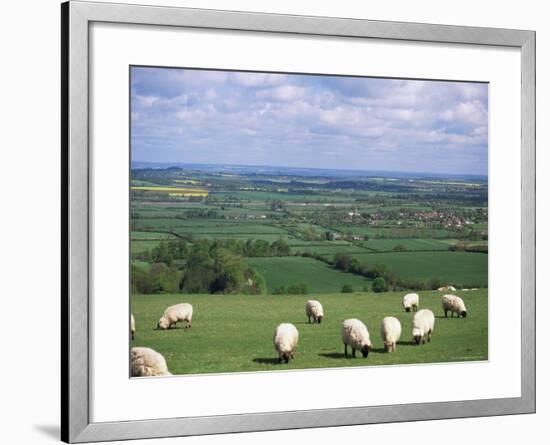 Uffington and the Vale of the White Horse, South Oxfordshire, England, United Kingdom-Rob Cousins-Framed Photographic Print