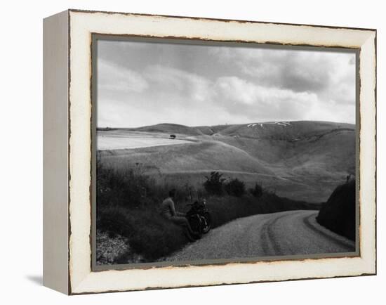 Uffington White Horse-Fred Musto-Framed Premier Image Canvas