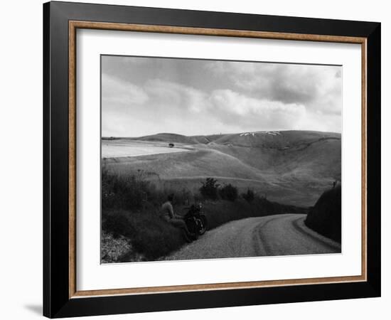 Uffington White Horse-Fred Musto-Framed Photographic Print