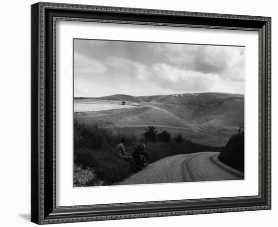 Uffington White Horse-Fred Musto-Framed Photographic Print