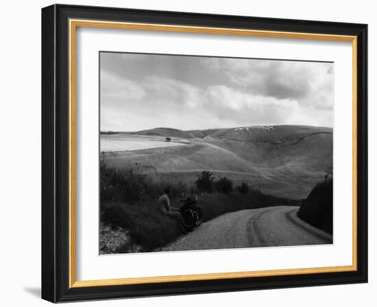 Uffington White Horse-Fred Musto-Framed Photographic Print