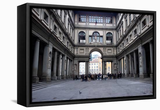 Uffizi Gallery in Florence, Italy.-NejroN Photo-Framed Premier Image Canvas