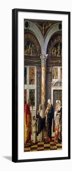 Uffizi Polyptic: “” Circumcision””” right Part. Detrempe on Wood by Andrea Mantegna (1431-1506) 146-Andrea Mantegna-Framed Giclee Print