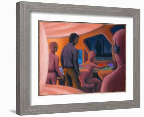 UFO Abductions-Michael Buhler-Framed Art Print