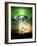 UFO Cattle Abduction, Conceptual Artwork-Victor Habbick-Framed Photographic Print