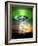 UFO Cattle Abduction, Conceptual Artwork-Victor Habbick-Framed Photographic Print