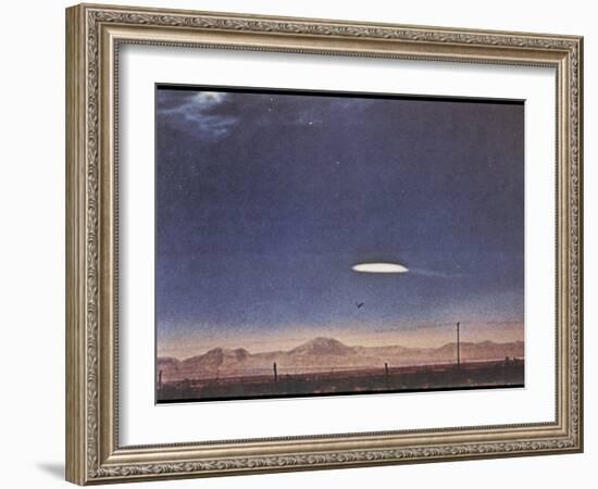 UFO Near Holloman Air Force Base, New Mexico-null-Framed Photographic Print