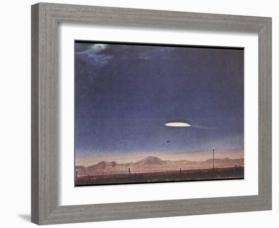 UFO Near Holloman Air Force Base, New Mexico-null-Framed Photographic Print