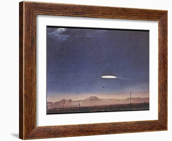 UFO Near Holloman Air Force Base, New Mexico-null-Framed Photographic Print