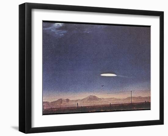 UFO Near Holloman Air Force Base, New Mexico-null-Framed Photographic Print