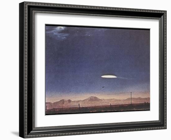 UFO Near Holloman Air Force Base, New Mexico-null-Framed Photographic Print