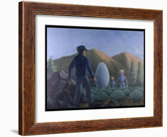 UFO Near Valensole, France-Michael Buhler-Framed Art Print