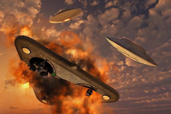 'Ufo's from Different Alien Races Fighting Each Other in the Earth's ...