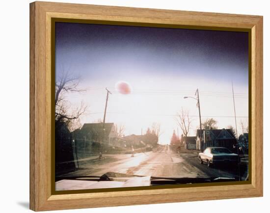 UFO Sighting-Julian Baum-Framed Premier Image Canvas