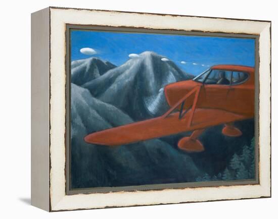 UFOs over the Cascade Mountains-Michael Buhler-Framed Stretched Canvas