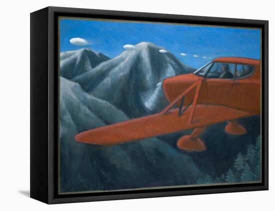 UFOs over the Cascade Mountains-Michael Buhler-Framed Stretched Canvas