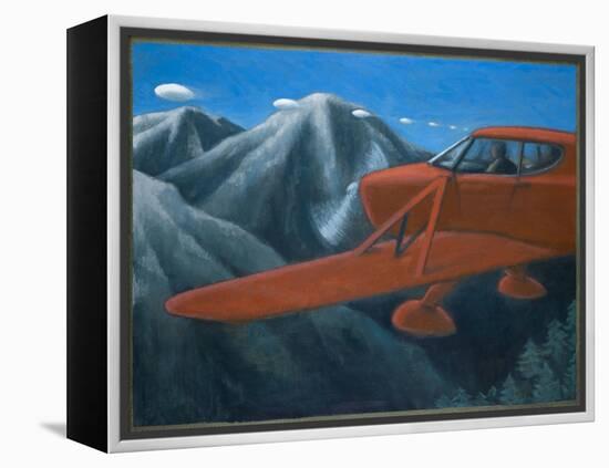 UFOs over the Cascade Mountains-Michael Buhler-Framed Stretched Canvas